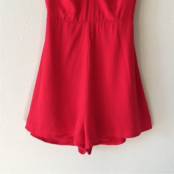 Lulus Roxanna Red Tie Back Romper - Picture 5 of 13